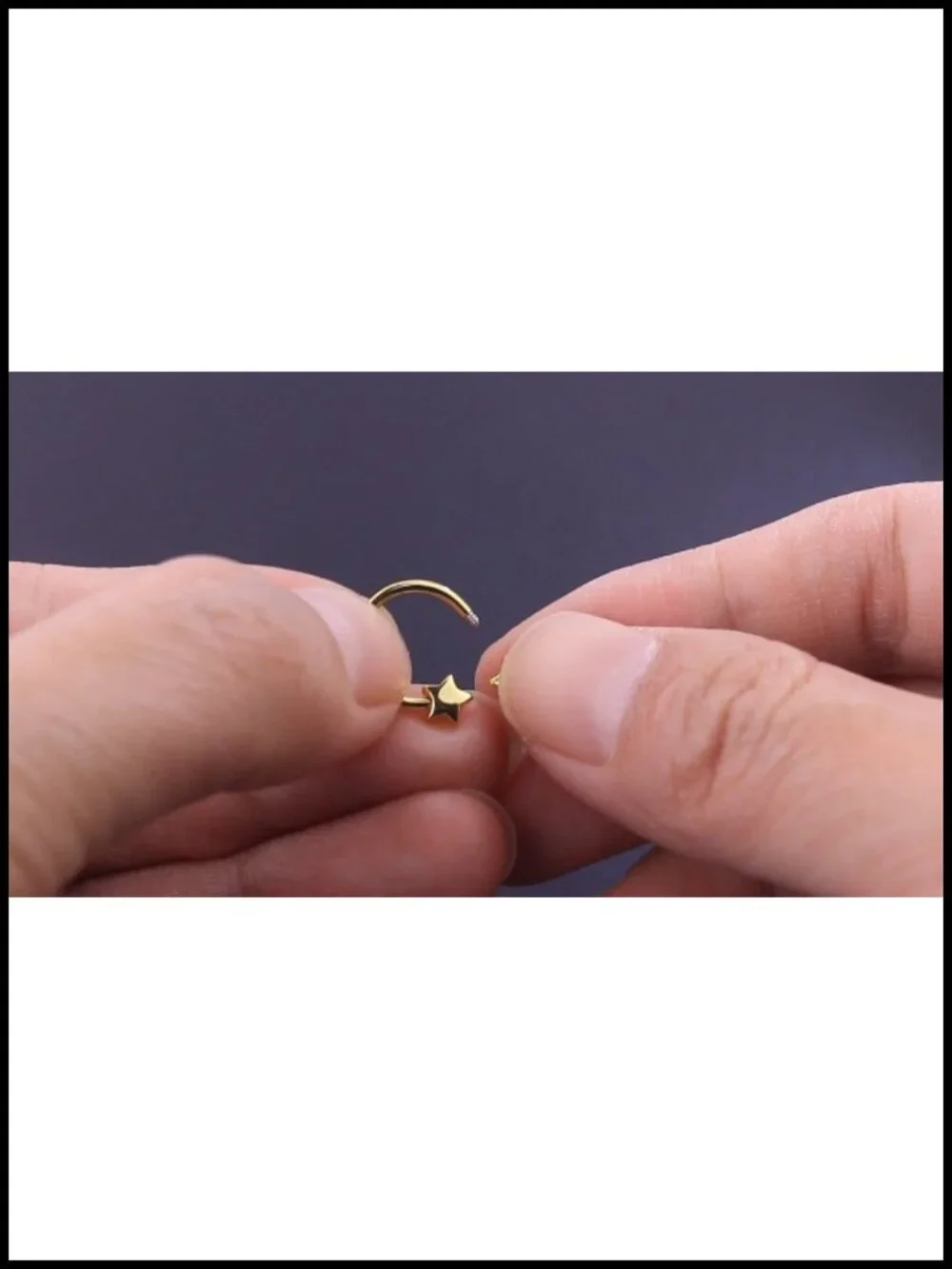 16g Septum Ring Star Cartilage Hoop Helix Tragus Piercing Jewelry Surgical Steel